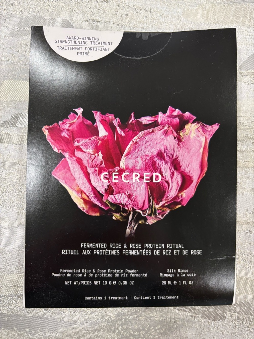 Cécred Fermented Rice & Rose Protein Ritual Treatment - Pink